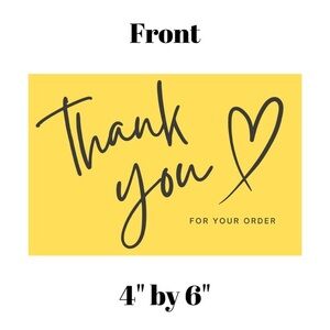 Set of 10 Thank You Postcard